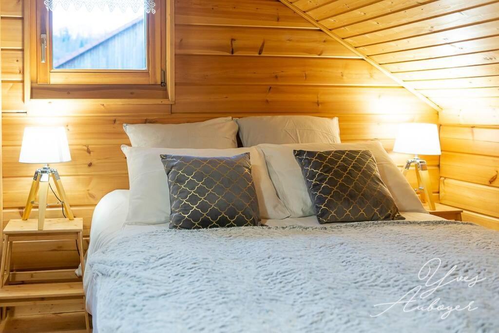 Chalet La Calougeotte, Jardin, Spa Et Sauna Prives Le Menil Exterior photo